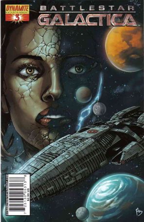 Battlestar Galactica (Dynamite) 3C published by Dynamite with cover art by Adriano Batista