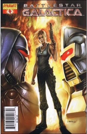 Battlestar Galactica (Dynamite) 4A published by Dynamite with cover art by Tyler Kirkham