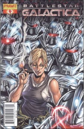 Battlestar Galactica (Dynamite) 4B published by Dynamite with cover art by Nigel Raynor