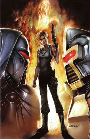 Battlestar Galactica (Dynamite) 4E published by Dynamite with cover art by Tyler Kirkham