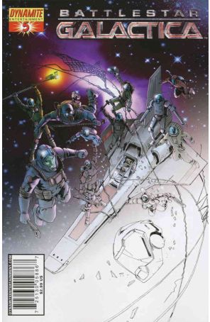 Battlestar Galactica (Dynamite) 5G published by Dynamite with cover art by Jonathan Lau