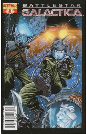Battlestar Galactica (Dynamite) 6A published by Dynamite with cover art by Nigel Raynor
