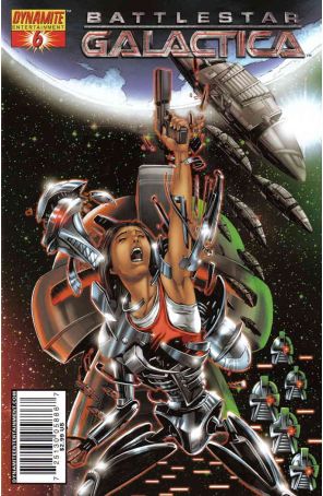 Battlestar Galactica (Dynamite) 6D published by Dynamite with cover art by Jonathan Lau