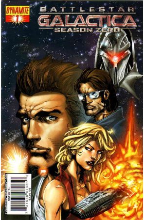 Battlestar Galactica Season Zero 1C published by Dynamite with cover art by Stephen Segovia