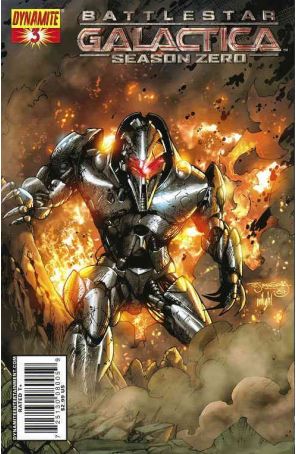 Battlestar Galactica Season Zero 3C published by Dynamite with cover art by Stephen Segovia