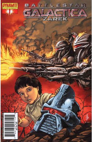 Battlestar Galactica Zarek 1A published by Dynamite with cover art by Adriano Batista