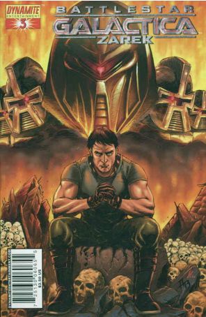 Battlestar Galactica Zarek 3B published by Dynamite with cover art by Adriano Batista