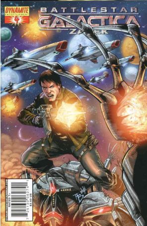 Battlestar Galactica Zarek 4B published by Dynamite with cover art by Adriano Batista