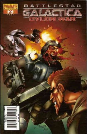 Battlestar Galactica: Cylon War 2A published by Dynamite with cover art by Stephen Segovia