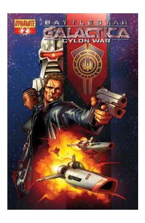 Battlestar Galactica: Cylon War 2B published by Dynamite with cover art by Nigel Raynor