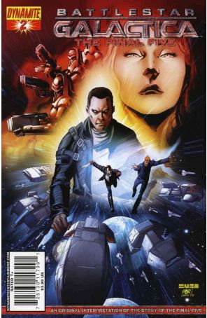 Battlestar Galactica: Final Five 2A published by Dynamite with cover art by Mel Rubi