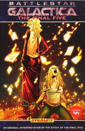 Battlestar Galactica: Final Five TPB 1 published by Dynamite with cover art by Mel Rubi