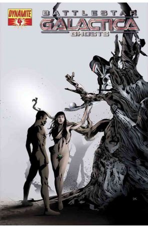 Battlestar Galactica: Ghosts 4 published by Dynamite with cover art by Dennis Calero