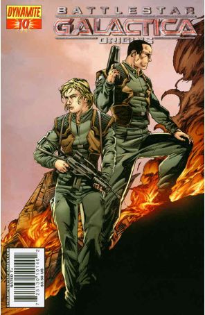 Battlestar Galactica: Origins 10A published by Dynamite with cover art by Jonathan Lau