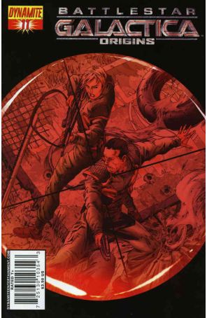 Battlestar Galactica: Origins 11A published by Dynamite with cover art by Jonathan Lau