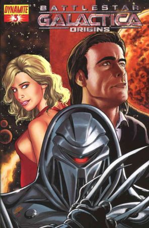 Battlestar Galactica: Origins 3A published by Dynamite with cover art by Fabio Laguna