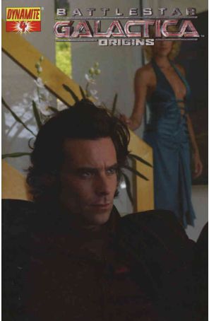 Battlestar Galactica: Origins 4B published by Dynamite with cover art by Fabio Laguna