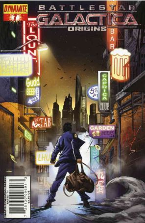 Battlestar Galactica: Origins 7A published by Dynamite with cover art by Jonathan Lau