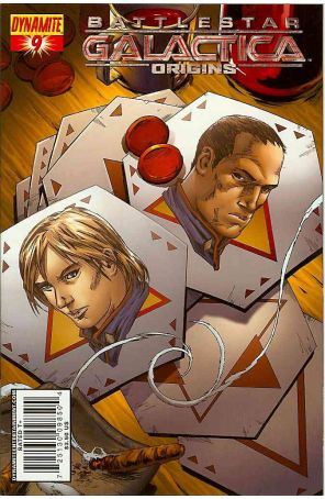 Battlestar Galactica: Origins 9A published by Dynamite with cover art by Jonathan Lau