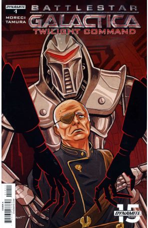 Battlestar Galactica: Twilight Command 1A published by Dynamite with cover art by Brent Schoonover