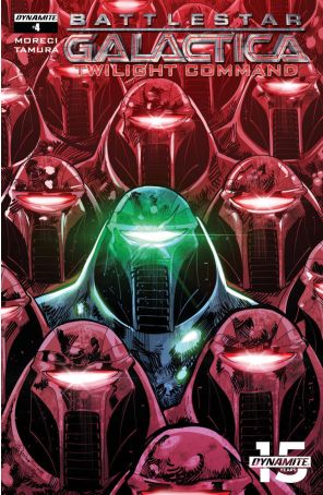 Battlestar Galactica: Twilight Command 4B published by Dynamite with cover art by Breno Tamura