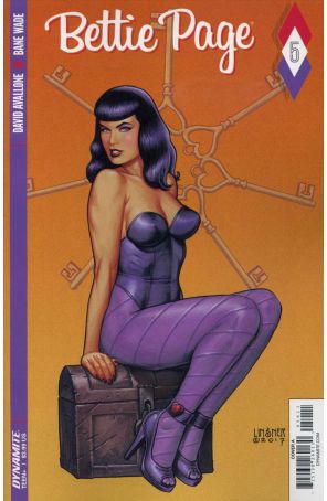 Bettie Page (Dynamite) 5A published by Dynamite with cover art by Joseph Michael Linsner