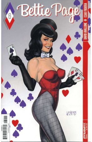 Bettie Page (Dynamite) 6A published by Dynamite with cover art by Joseph Michael Linsner