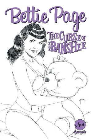 Bettie Page and the Curse of the Banshee 4F published by Dynamite with cover art by Stephen Mooney