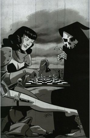 Bettie Page: Unbound 4H published by Dynamite with cover art by Scott Chantler