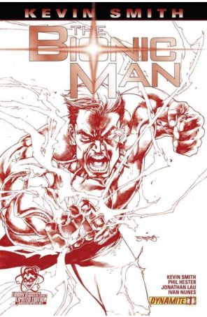 Bionic Man (Vol. 1) 1J published by Dynamite with cover art by Stephen Segovia