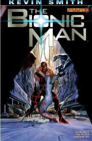 Bionic Man (Vol. 1) 10A published by Dynamite with cover art by Alex Ross