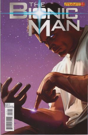 Bionic Man (Vol. 1) 18A published by Dynamite with cover art by Mike Mayhew