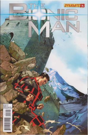Bionic Man (Vol. 1) 23 published by Dynamite with cover art by Jonathan Lau