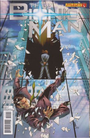 Bionic Man (Vol. 1) 24 published by Dynamite with cover art by Jonathan Lau