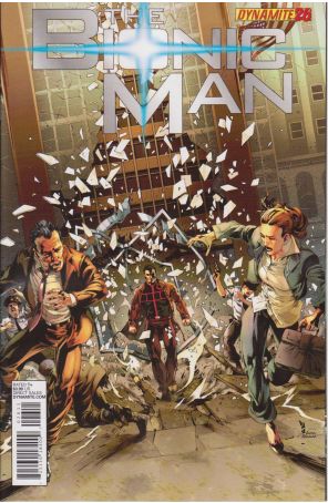 Bionic Man (Vol. 1) 26 published by Dynamite with cover art by Jonathan Lau