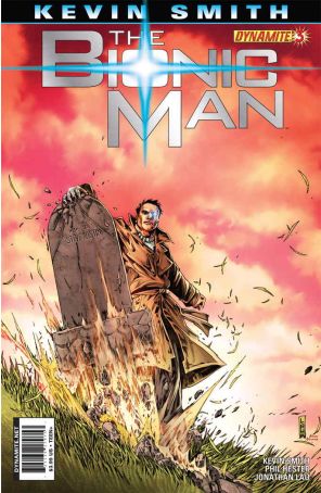 Bionic Man (Vol. 1) 3B published by Dynamite with cover art by Jonathan Lau