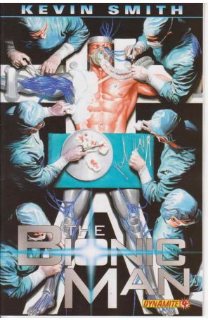 Bionic Man (Vol. 1) 4A published by Dynamite with cover art by Alex Ross