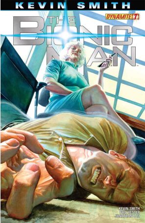 Bionic Man (Vol. 1) 7A published by Dynamite with cover art by Alex Ross