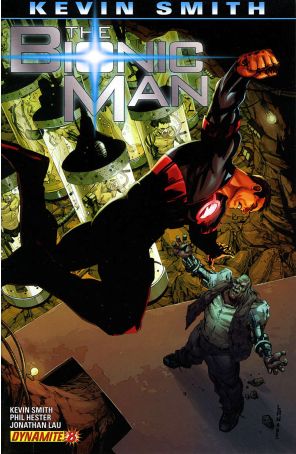 Bionic Man (Vol. 1) 8B published by Dynamite with cover art by Jonathan Lau