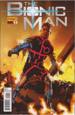 Bionic Man (Vol. 1) Annual 1 published by Dynamite with cover art by Mike Mayhew