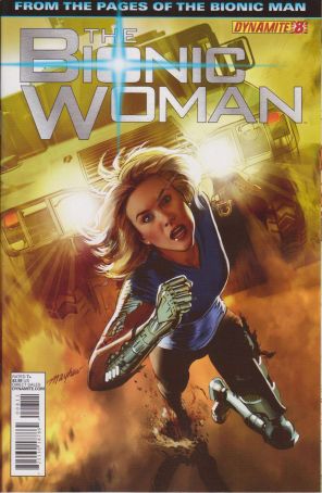 Bionic Woman (Dynamite) 8 published by Dynamite with cover art by Mike Mayhew