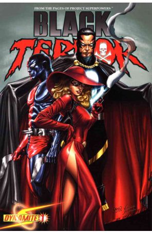 Black Terror (Dynamite) 1B published by Dynamite with cover art by Greg Land