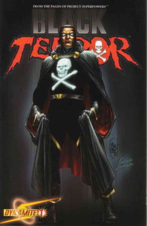 Black Terror (Dynamite) 1D published by Dynamite with cover art by Mike Lilly