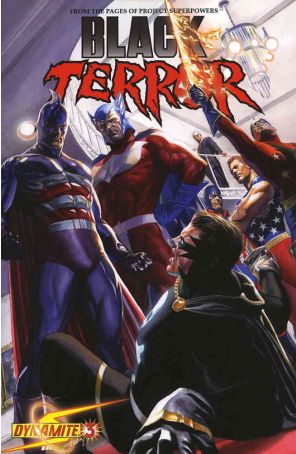 Black Terror (Dynamite) 3A published by Dynamite with cover art by Alex Ross
