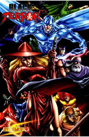 Black Terror (Dynamite) 4C published by Dynamite with cover art by Mike Lilly