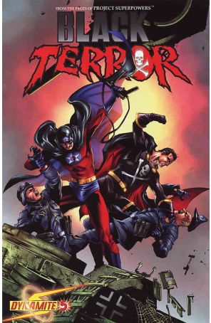 Black Terror (Dynamite) 5B published by Dynamite with cover art by Jonathan Lau