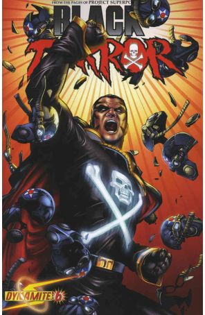 Black Terror (Dynamite) 6B published by Dynamite with cover art by Jonathan Lau