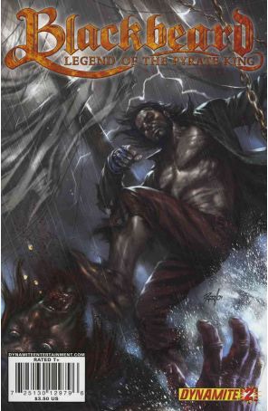 Blackbeard: Legend of the Pyrate King 2A published by Dynamite with cover art by Lucio Parrillo