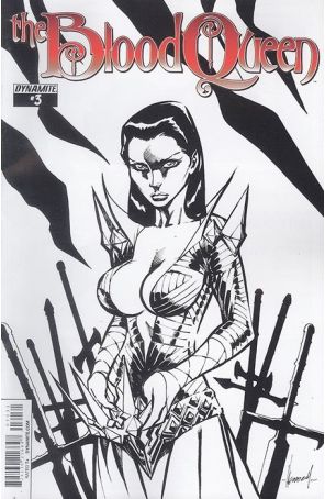 Blood Queen 3C published by Dynamite with cover art by Alé Garza