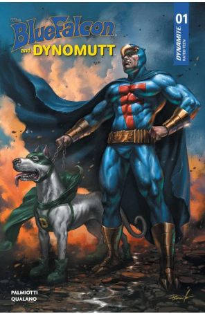The Blue Falcon and Dynomutt 1A published by Dynamite with cover art by Lucio Parrillo